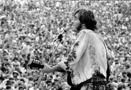 John Sebastian at Woodstock 1969 by Baron Wolman
