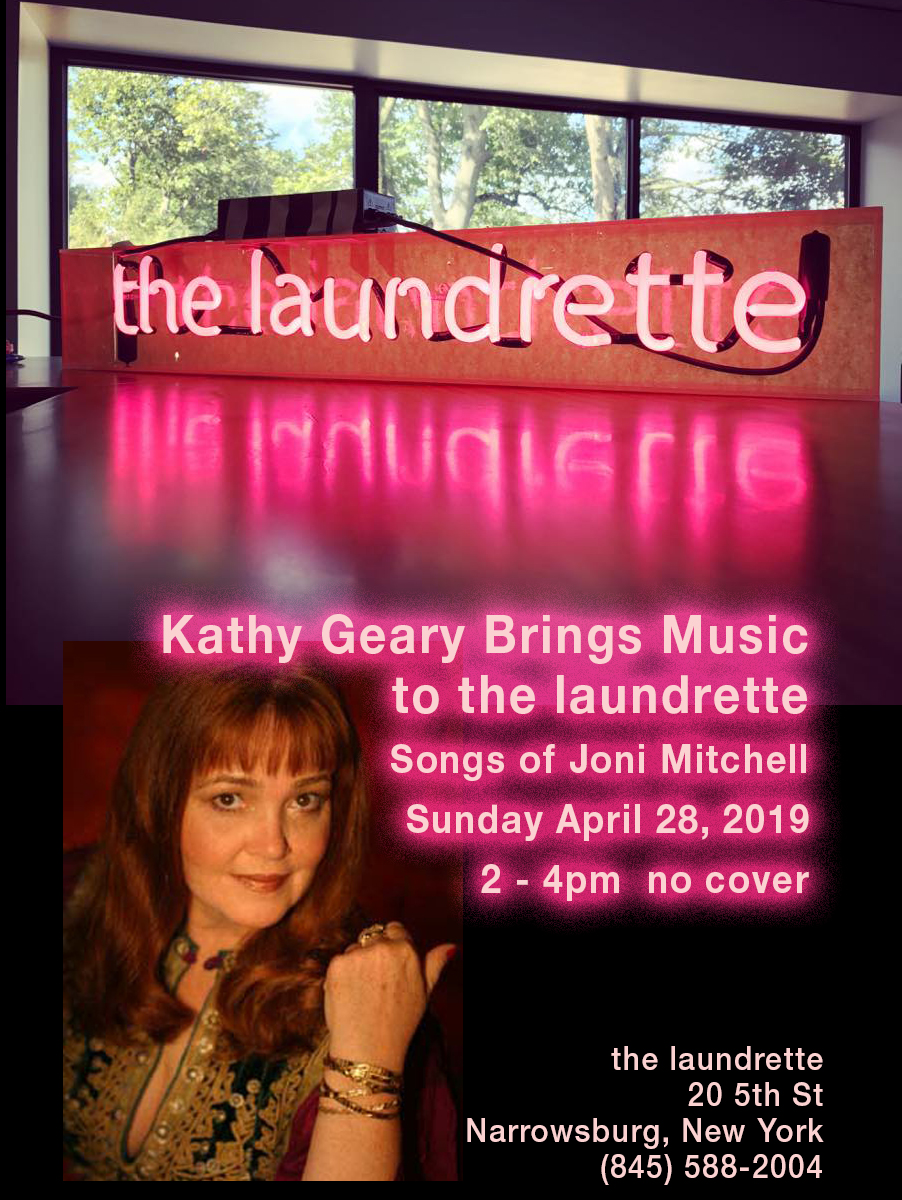 Kathy Geary at the laundrette April 28 2-4pm