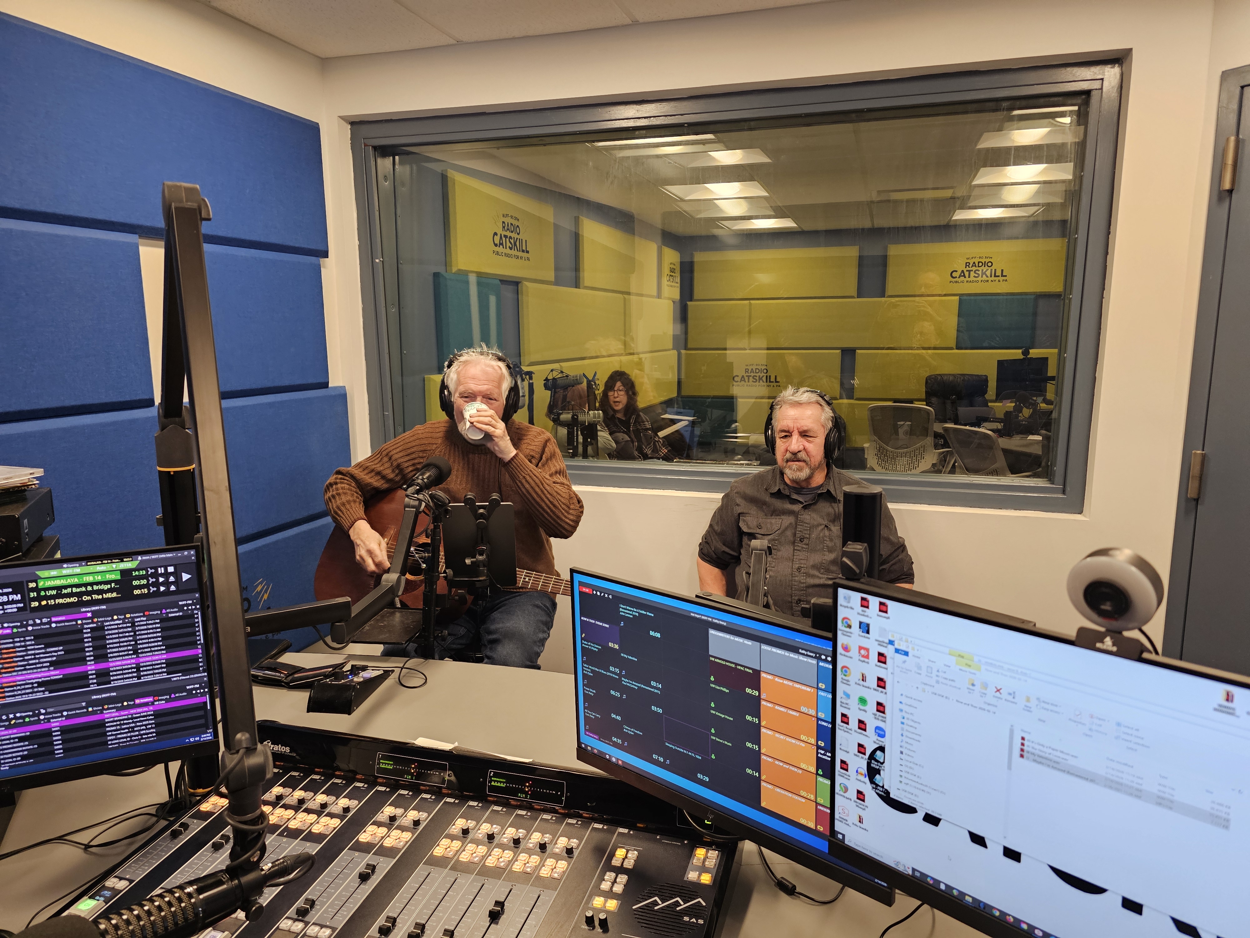 Robert Tellefesen and TC at Radio Catskill